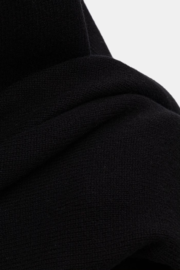 Шарф жіночий із мериносової вовни Answear.LAB колір темно-синій