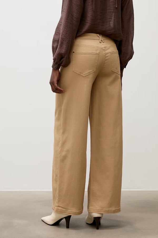 Джинси wide leg жіночі Answear.LAB колір коричневий фото 3