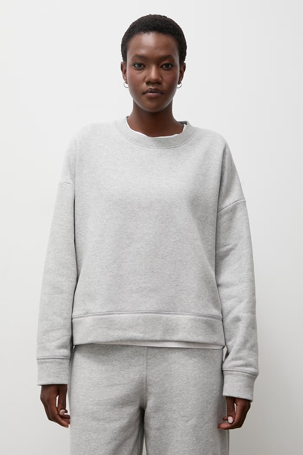 Кофта оверсайз жіноча бавовняна Answear.LAB колір сірий фото 4
