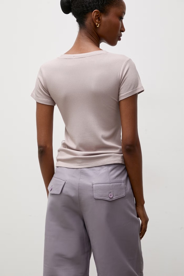 Футболка жіноча з бавовною Answear.LAB колір рожевий фото 2
