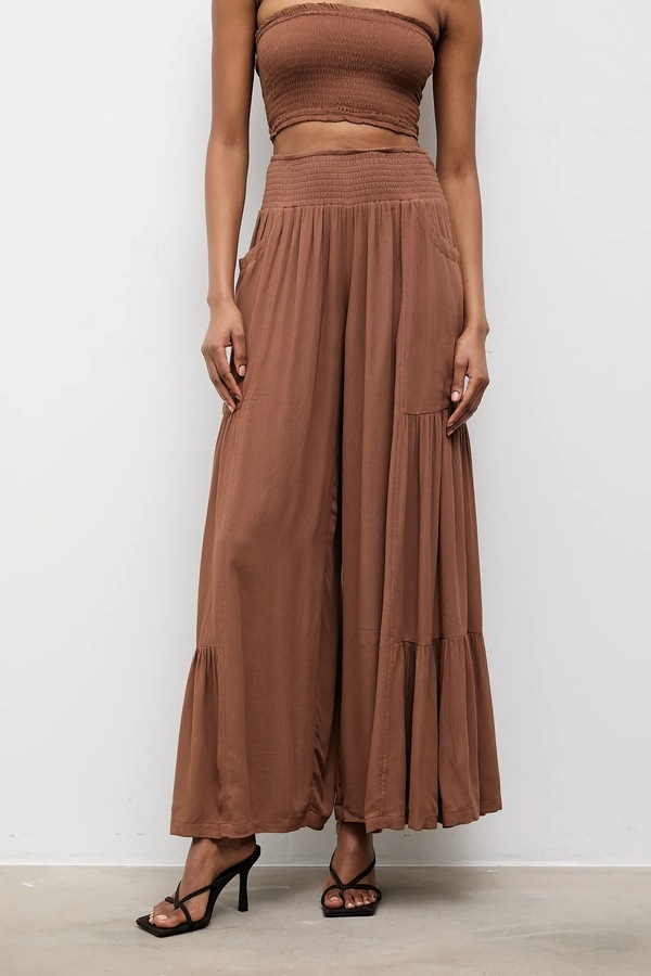 Топ і спідниця Answear.LAB колір коричневий фото 3