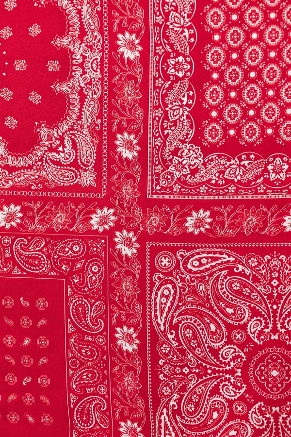 Хустка на шию жіноча шовкова Answear.LAB колір червоний фото 2