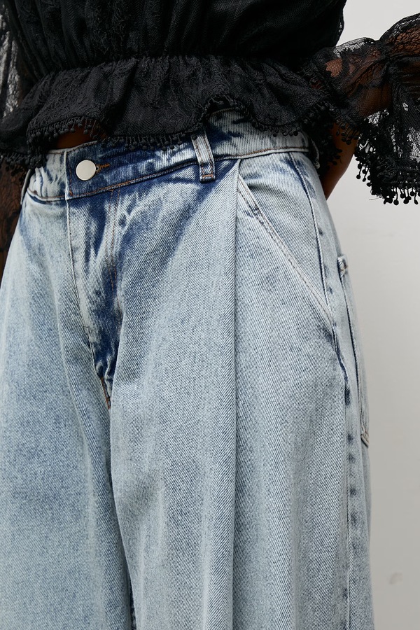 Джинси wide leg жіночі Answear.LAB колір блакитний фото 4
