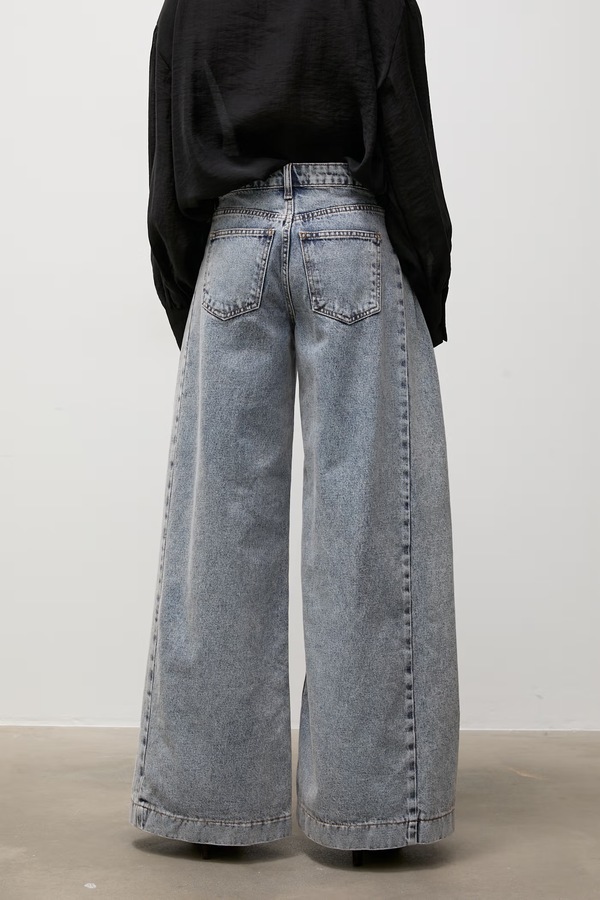 Джинси wide leg жіночі Answear.LAB колір блакитний фото 2