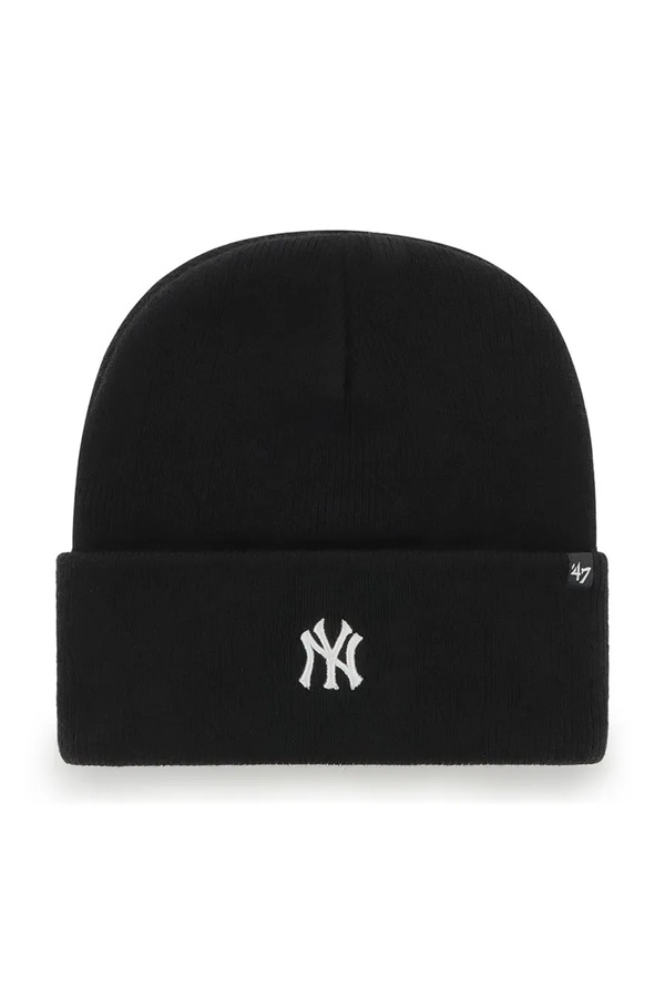 Шапка 47 brand beanie MLB New York Yankees колір чорний фото 2