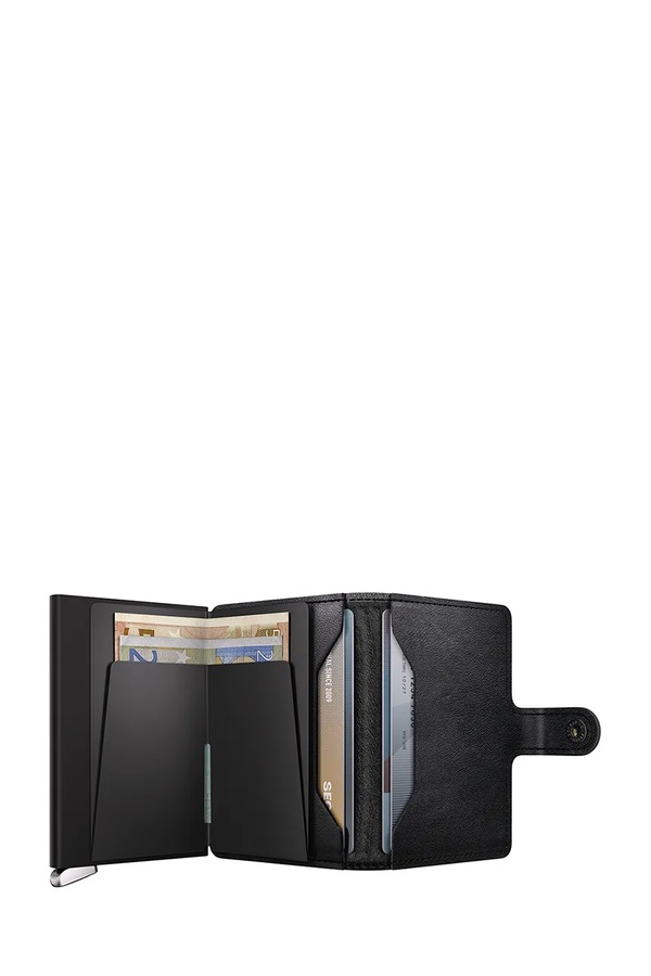 Гаманець RFID шкіряний Secrid EMBOSS LINES колір чорний фото 2