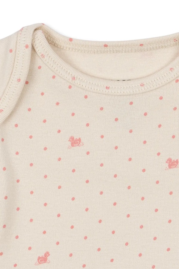 Боді для немовлят бавовняне Fanga Fontana BELLO DUE LS BODY OCS колір рожевий фото 2