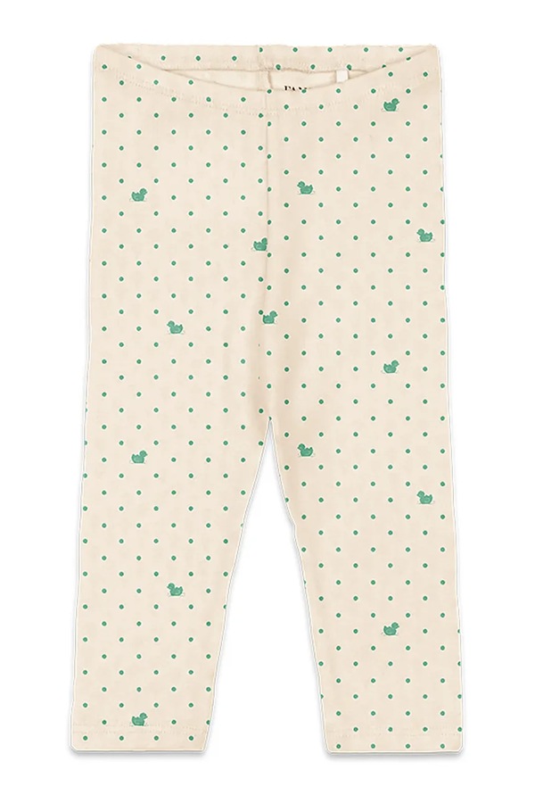 Дитячі бавовняні Fanga Fontana BELLO DUE PANTS OCS колір бежевий