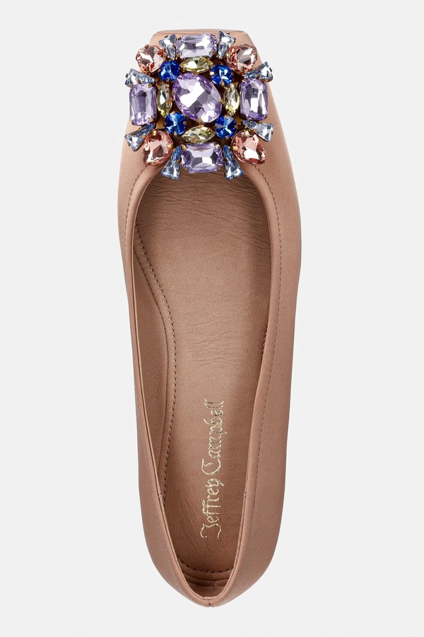 Балетки Jeffrey Campbell ORNATE колір бежевий фото 4