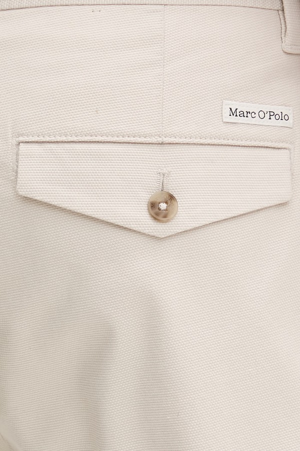 Шорти чоловічі з бавовною Marc O'Polo колір бежевий фото 4