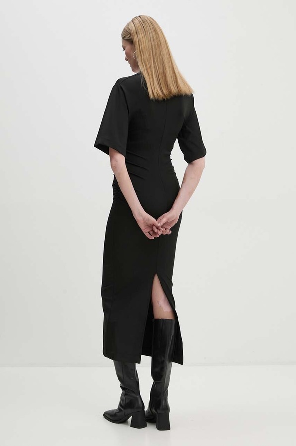 Сукня Day Birger et Mikkelsen Margaret - Modern Interlock колір чорний фото 3