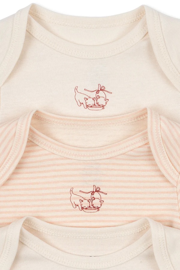 Боді для немовлят Fanga Fontana FIO STRIPE 3 PACK LS BODY OCS 3-pack фото 2