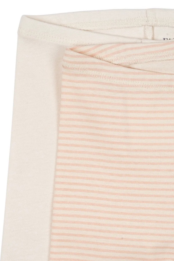 Детские хлопковые леггинсы Fanga Fontana FIO STRIPE 2 PACK PANTS OCS 2-pack цвет бежевый фото 2