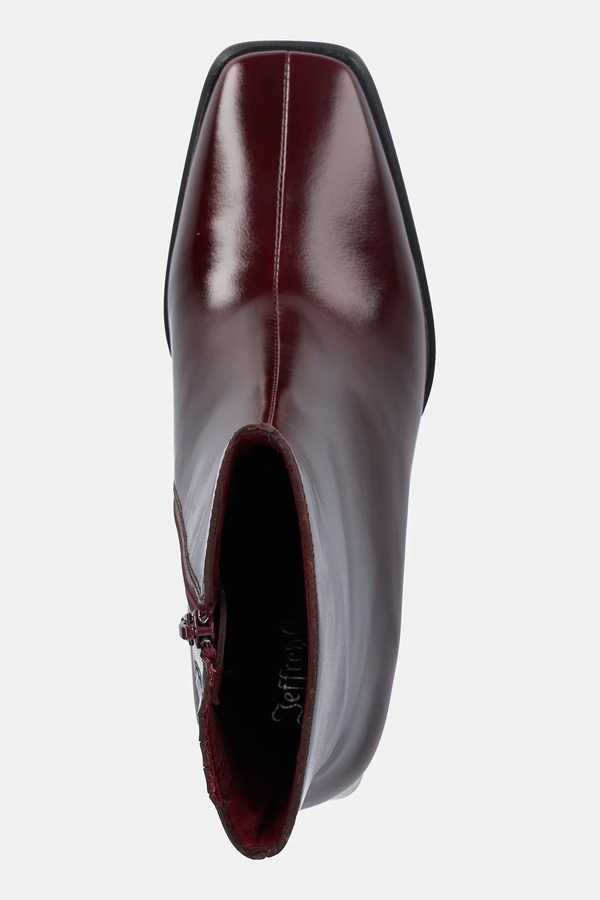 Шкіряні черевики Jeffrey Campbell Sherpal-2l колір бордовий фото 4