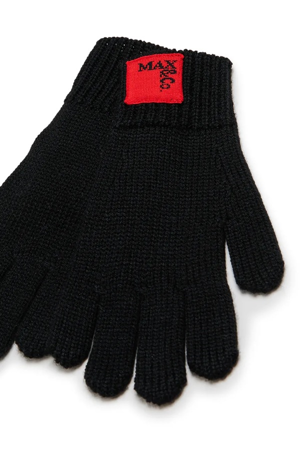Рукавиці дитячі з вовною Max&Co. MAXN2F GLOVE колір чорний фото 2