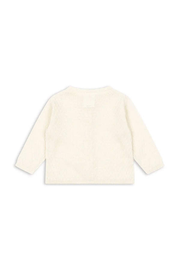 Кардиган для немовлят Fanga Fontana VENTI POINTELLE CARDIGAN GOTS колір бежевий