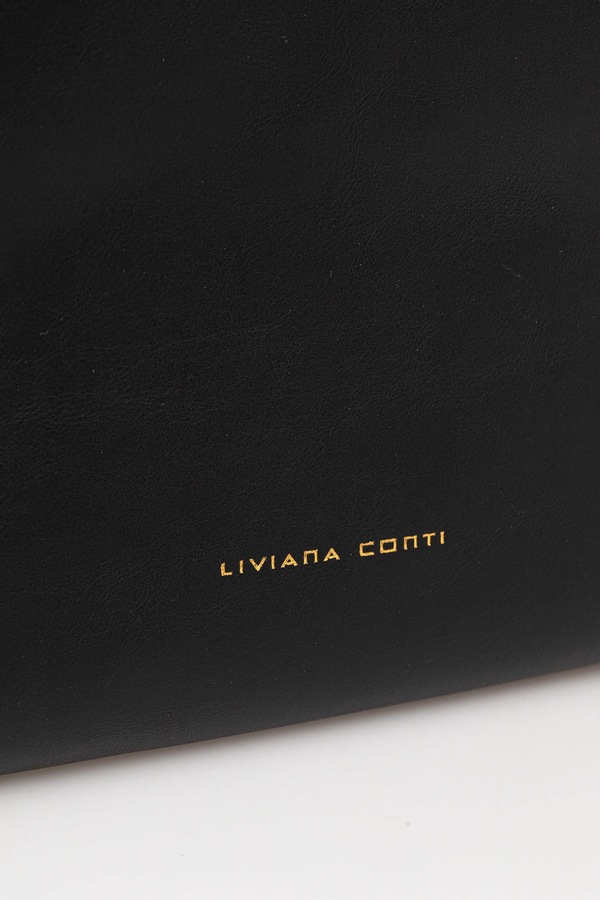 Шкіряна сумочка Liviana Conti колір чорний фото 4