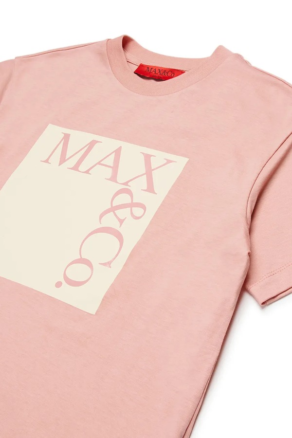 Дитяча бавовняна футболка Max&Co. MAXT1F T-SHIRT колір сірий фото 2