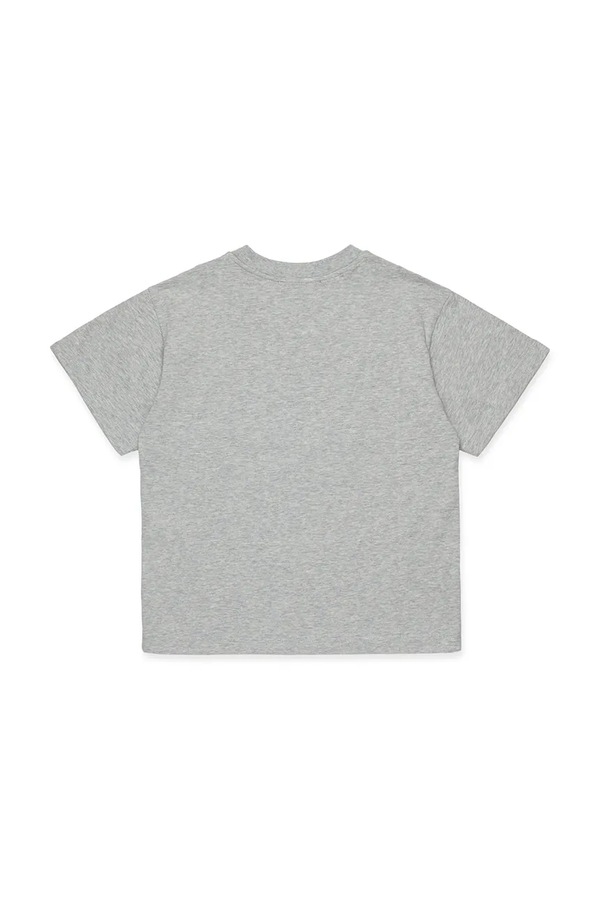 Детская хлопковая футболка Max&Co. MAXT1F T-SHIRT цвет серый фото 2