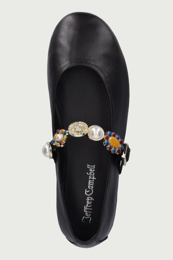 Балетки шкіряні Jeffrey Campbell Amarissa колір чорний фото 4