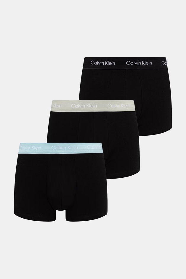 Calvin Klein Underwear Boxeri Pentru Barbati Din Bumbac cu Elastan Pachet de 3 Negri 0000u2664g 1796954