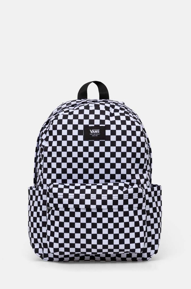 Vans Rucsac Old Skool Grom Check Backpack culoarea negru, mare, modelator, VN000J3KY281