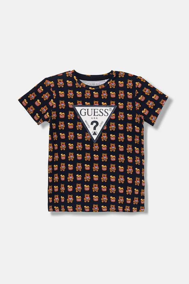 Guess tricou copii culoarea negru, cu imprimeu, H1YT00 K6YW1