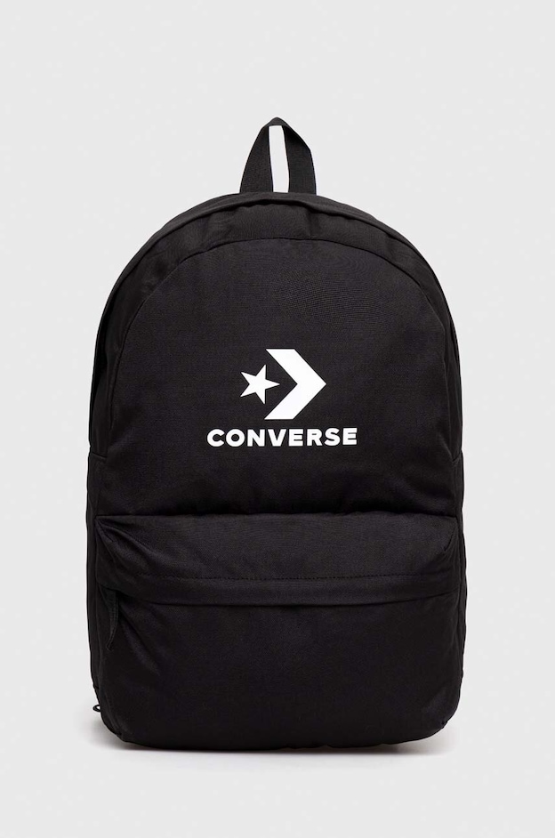 Converse rucsac culoarea negru, mare, cu imprimeu