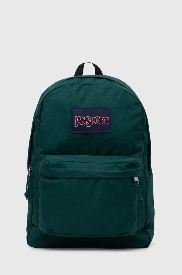 Jansport Rucsac culoarea verde, mare, cu imprimeu