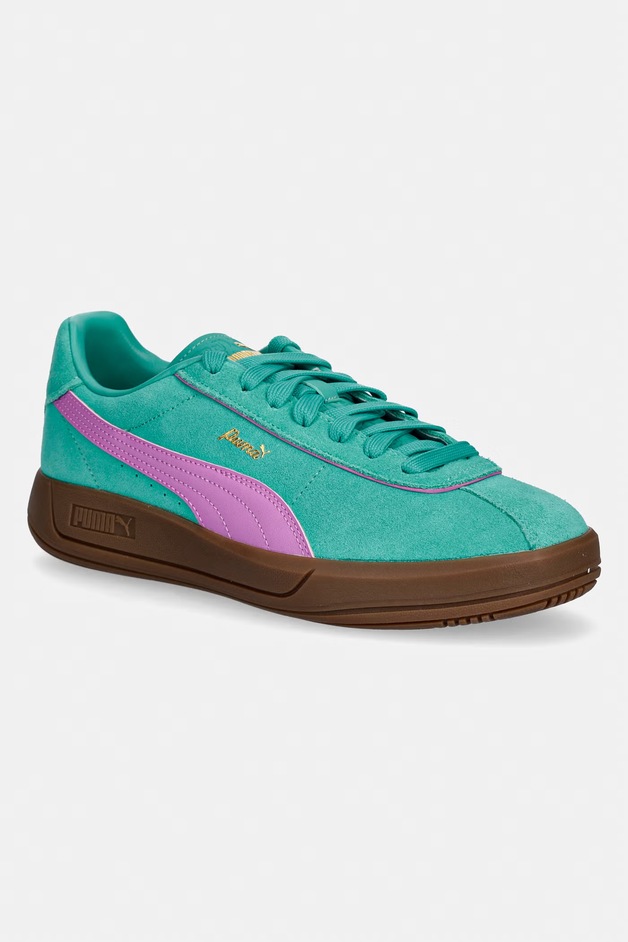 Puma Puma Club Klassika SD sneakers pentru femei din piele întoarsă turcoaz 400718