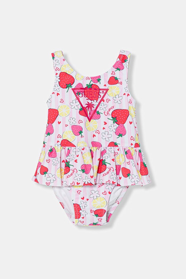 Guess Costum de baie dintr-o singură piesă pentru bebeluși roz A6GZ00 MC052