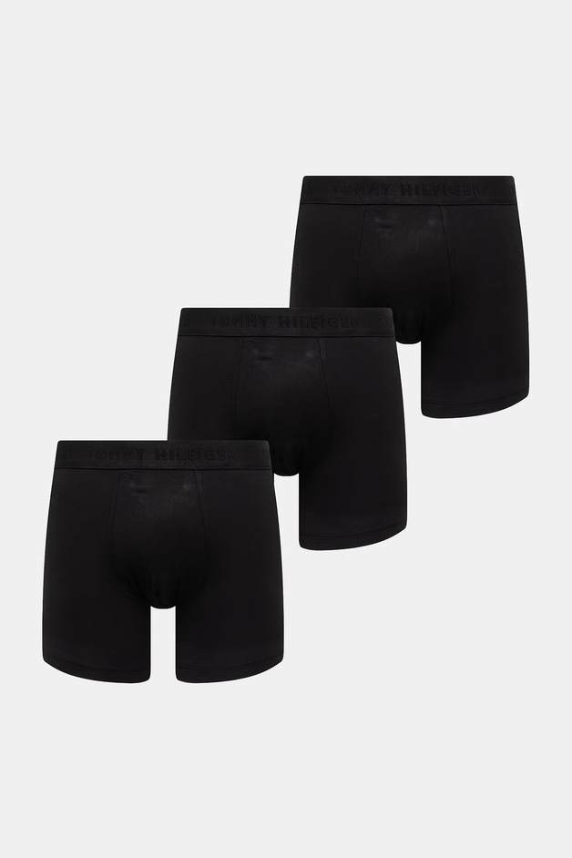 Tommy Hilfiger Boxeri bărbați pachet de 3 negri UM0UM03756