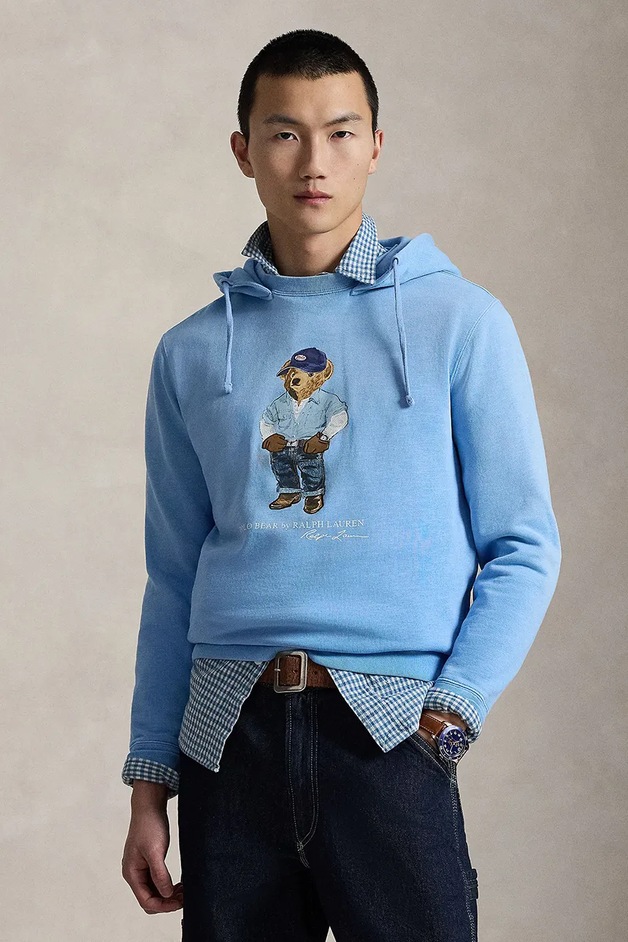 Polo Ralph Lauren bluză cu glugă, cu imprimeu, 710B14619