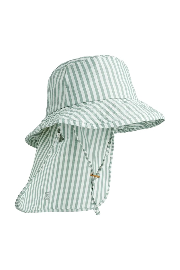 Liewood Șapcă copii Damona Seersucker Sun Hat verde LW21437