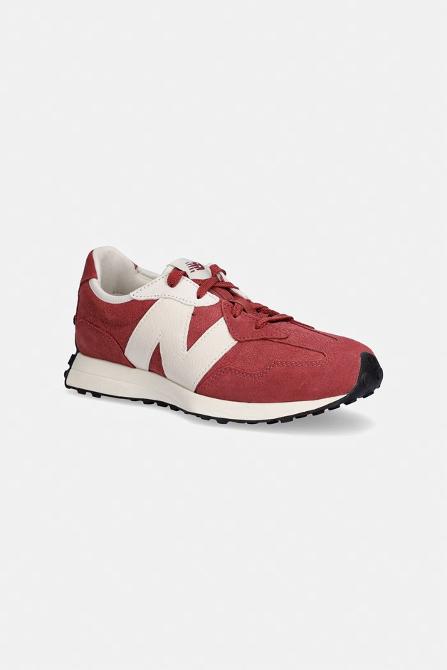New Balance 327 sneakers copii din piele întoarsă burgundii G32787F