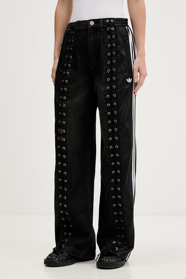 adidas Originals Blugi straight pentru femei negri KS3878