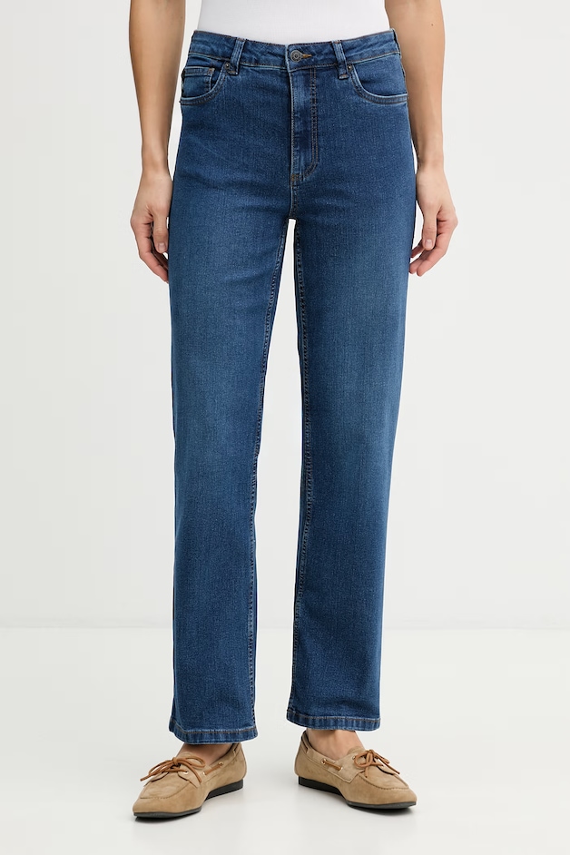 U.S. Polo Assn. Blugi straight pentru femei USPA LONG LEG STRAIGHT FIT albaștri WUP0104