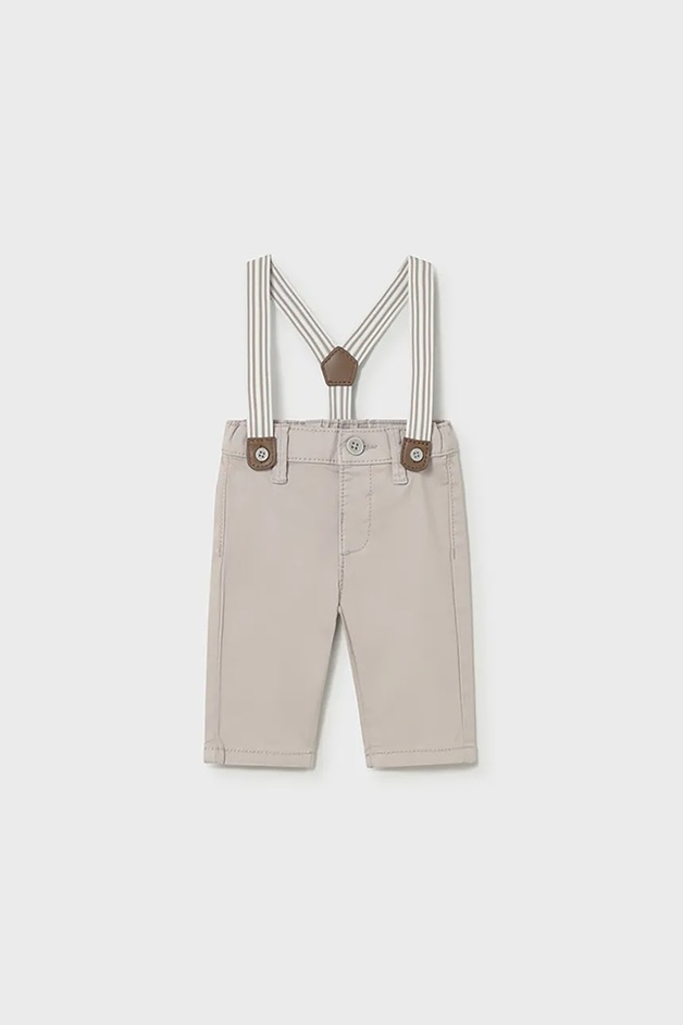 Mayoral Newborn Pantaloni bebe culoarea bej, uni, 1596