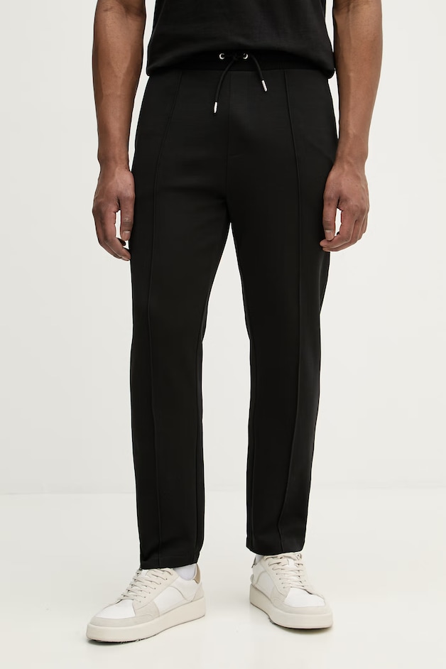 U.S. Polo Assn. pantaloni de trening bărbătești cu bumbac INTERLOCK PINTUCK JOGGER
