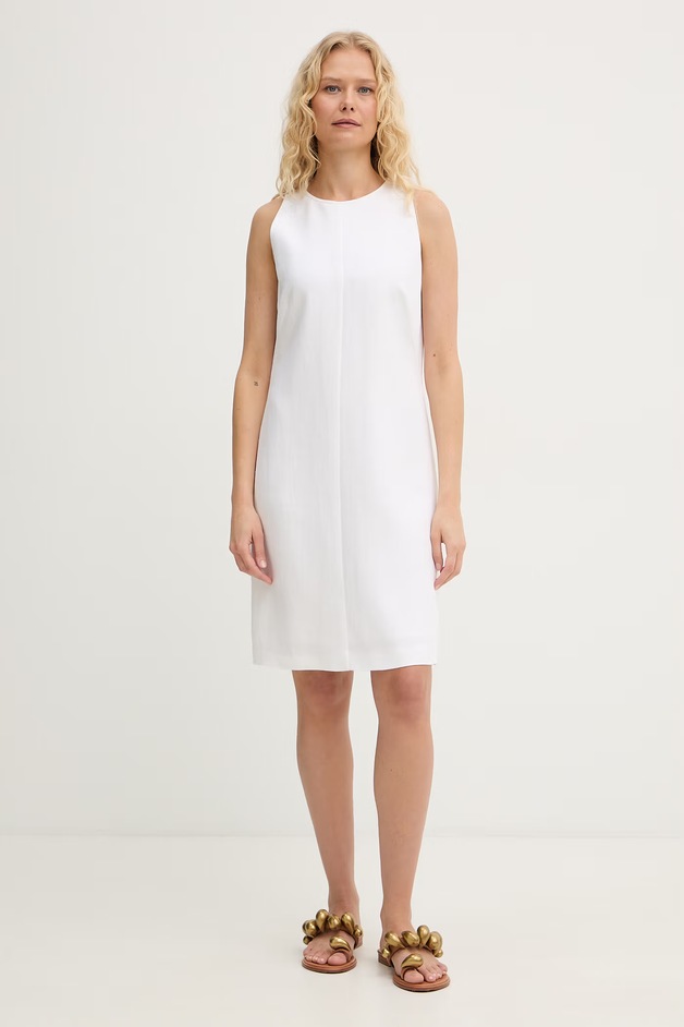 BOSS rochie cu in Dinderal bej simplă 50557447