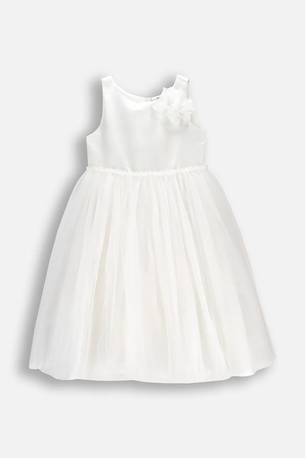 Coccodrillo rochie evazată albă ELEGANT JUNIOR GIRL
