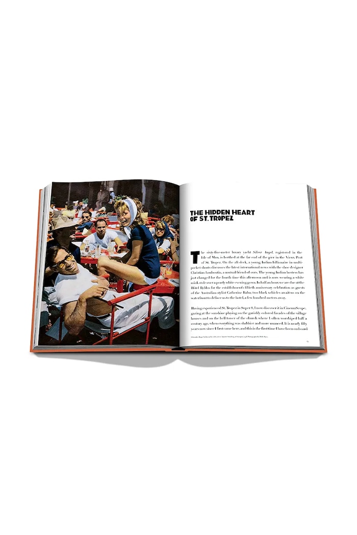 Assouline könyv St. Tropez Soleil by Simon Liberati, English kék 9781614289456