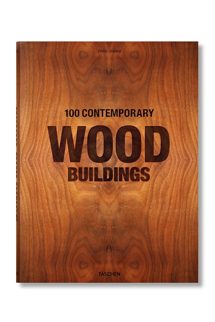 Taschen książka 100 Contemporary Wood Buildings by Philip Jodidio, English brązowy 9783836584012