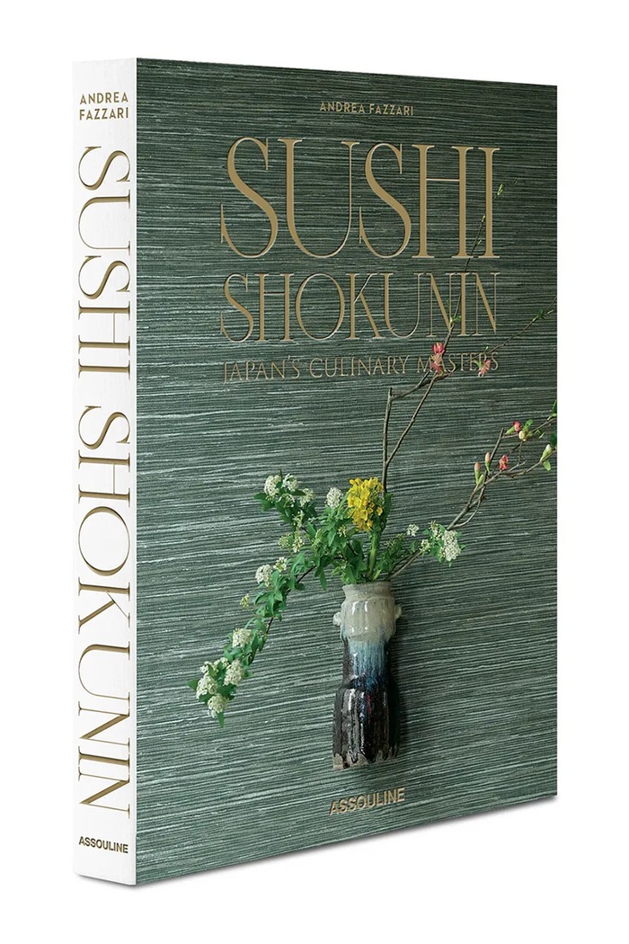 Assouline książka fotograficzna Sushi Shokunin : Japan's Culinary Masters, Andrea Fazzari 9781614289395 zielony AA00