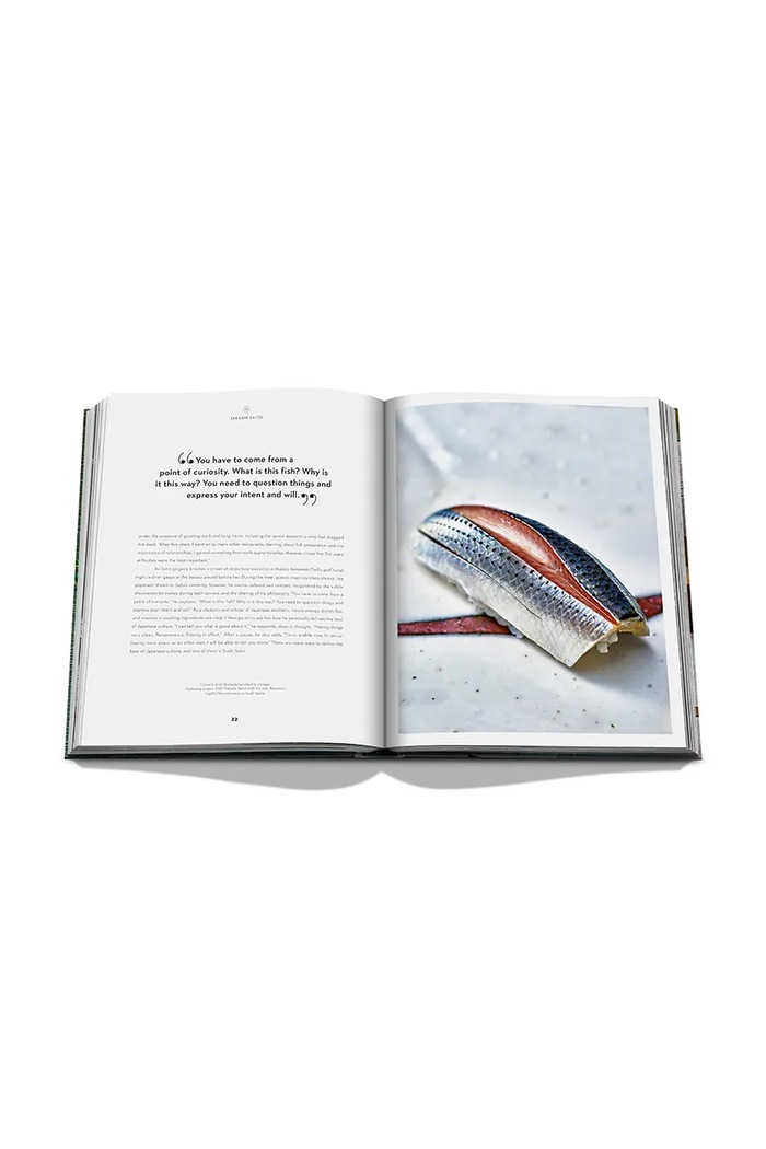 Assouline książka fotograficzna Sushi Shokunin : Japan's Culinary Masters, Andrea Fazzari 9781614289395 zielony