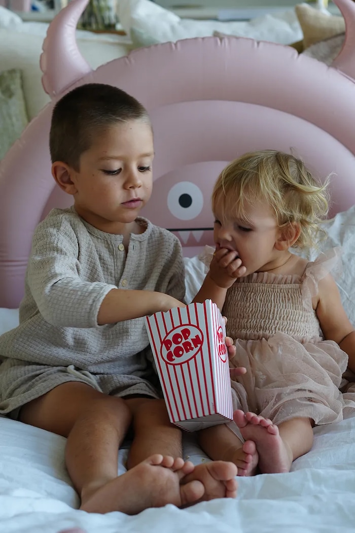 Nafukovacia posteľ pre deti SunnyLife Bed Monster Pink S51KSBDP