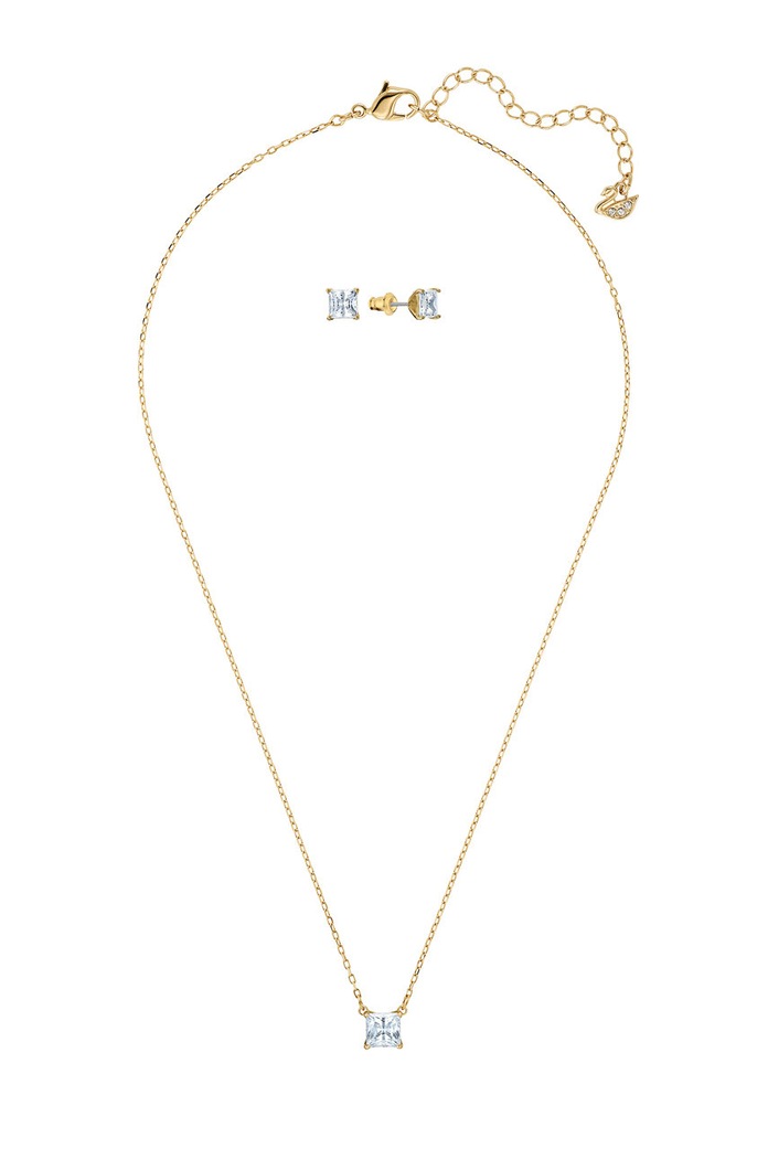 Swarovski - Naszyjnik i kolczyki Attract 5510683 złoty 5510683