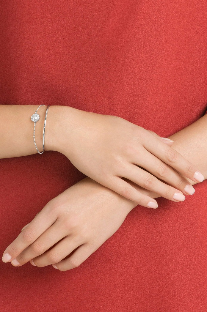 Doplnky Swarovski - Náramok Ginger 5389044 strieborná