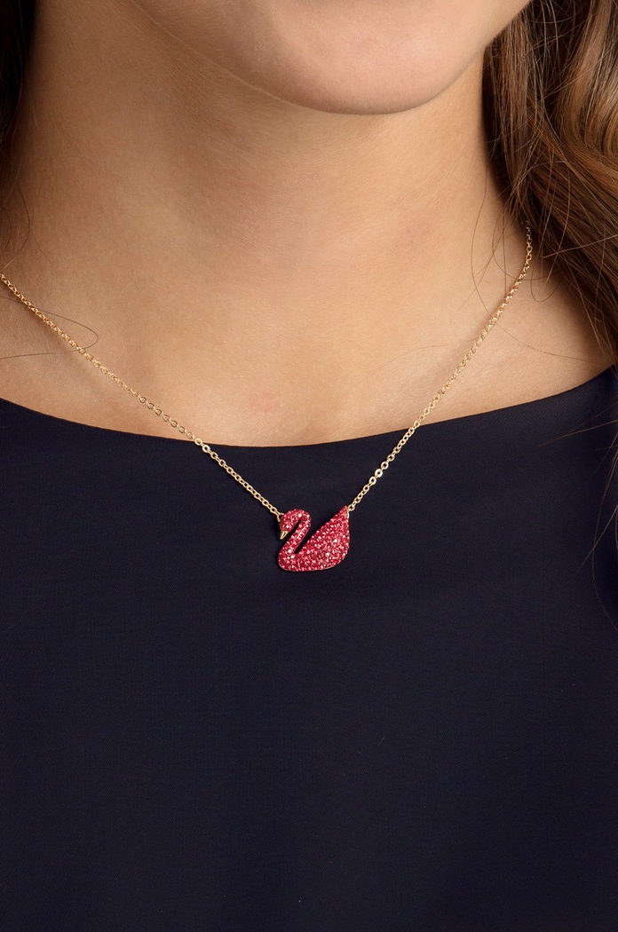Akcesoria Swarovski - Naszyjnik Iconic Swan 5465400 5465400 złoty