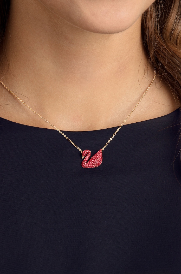 Akcesoria Swarovski - Naszyjnik Iconic Swan 5465400 5465400 złoty